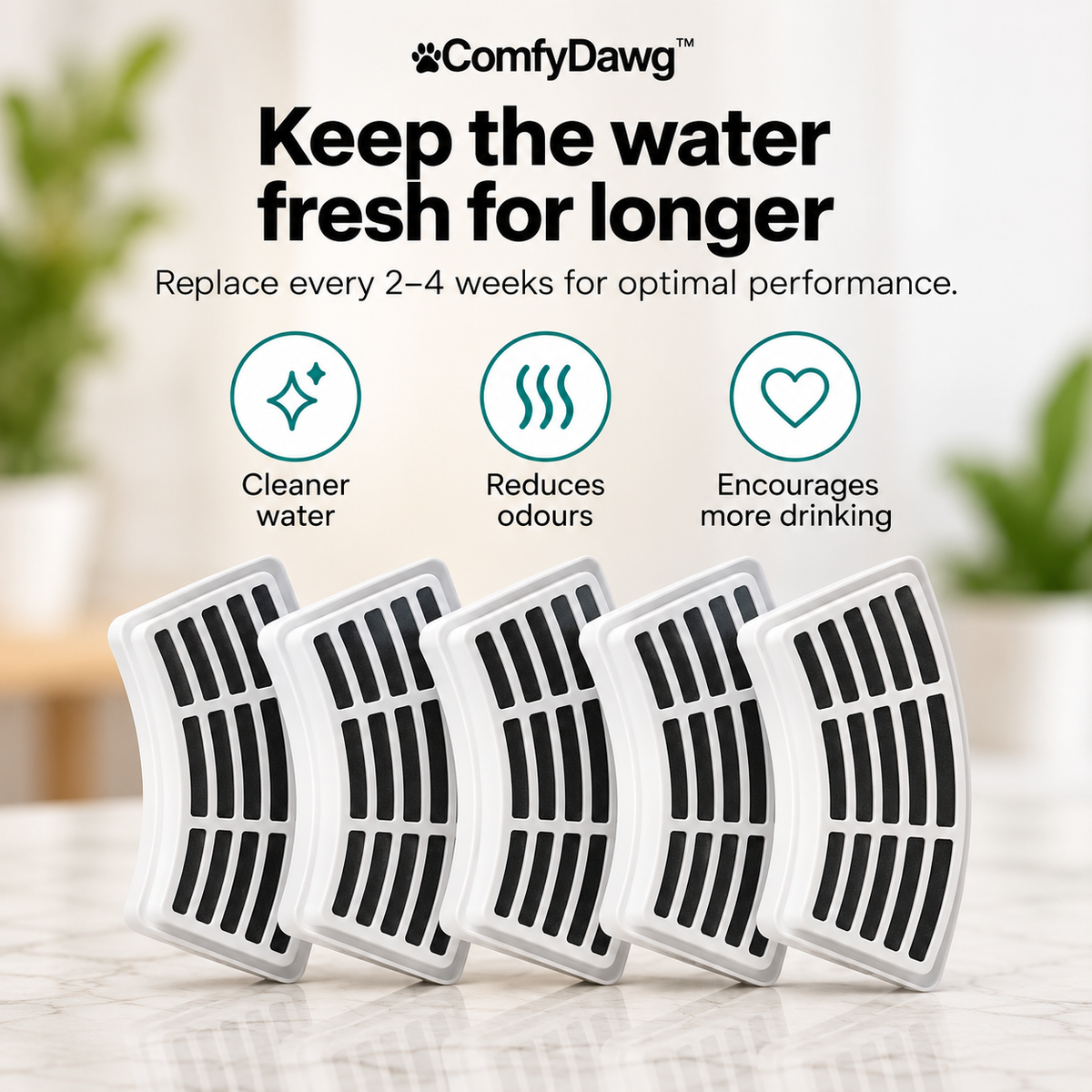 Fresha Fountain Filters (5 pack)